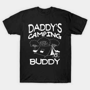 Daddys Camping Buddy Summer Quote T-Shirt